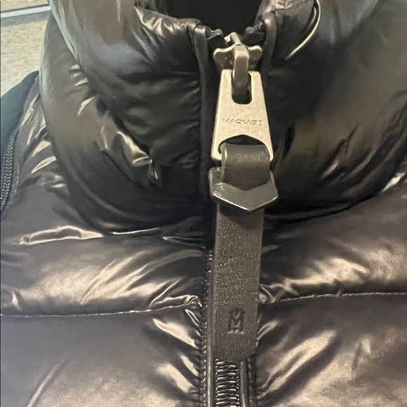 Mackage Black Wool Coat with Removable Down Insert & Leather Belt – Size SP - Picture 10 of 16